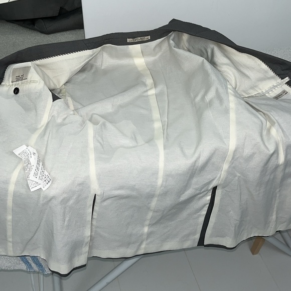 Zara Men’s Sports Jacket. Size 38US, 100% Cotton. Very Good Condition. Grey. - Picture 13 of 16